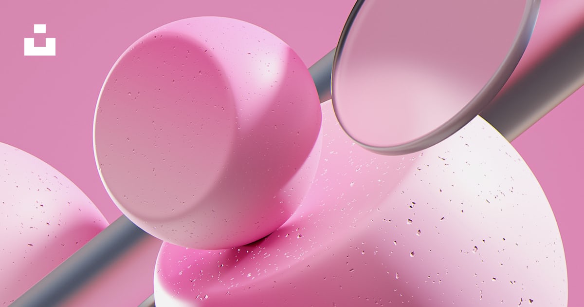 A close up of a pink object on a pink background photo – Free Render ...