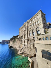 The majestic Palais Princier standing proudly on its rocky hill overlooking Monaco.