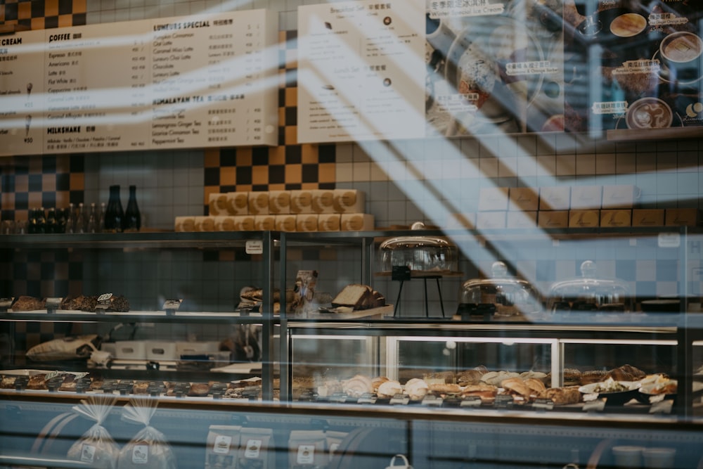 a bakery filled with lots of different types of food