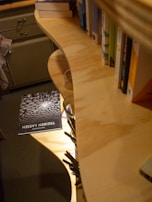 A cozy study space with German learning materials.