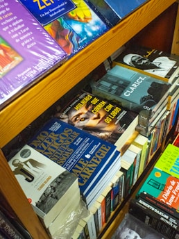 A book titled 'Mulheres Preparadas e Homens Mimados' on a table.