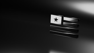 Minimalist black and white graphic symbolizing trust and guidance in rental approvals.