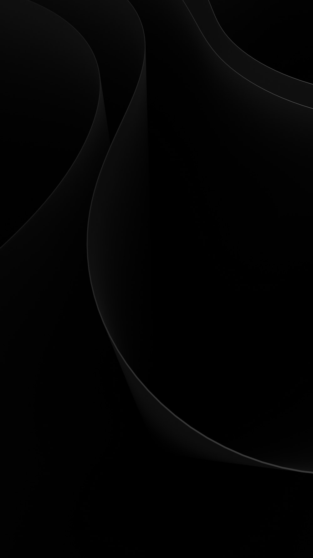 an abstract black background with curved curves