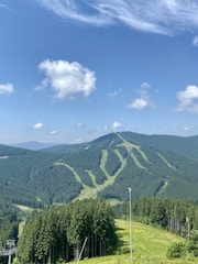 A scenic view of outdoor sports activities.