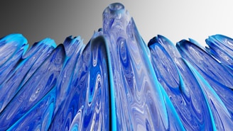 Abstract visualization of a secure cloud network with flowing data streams in deep blue and silver tones.