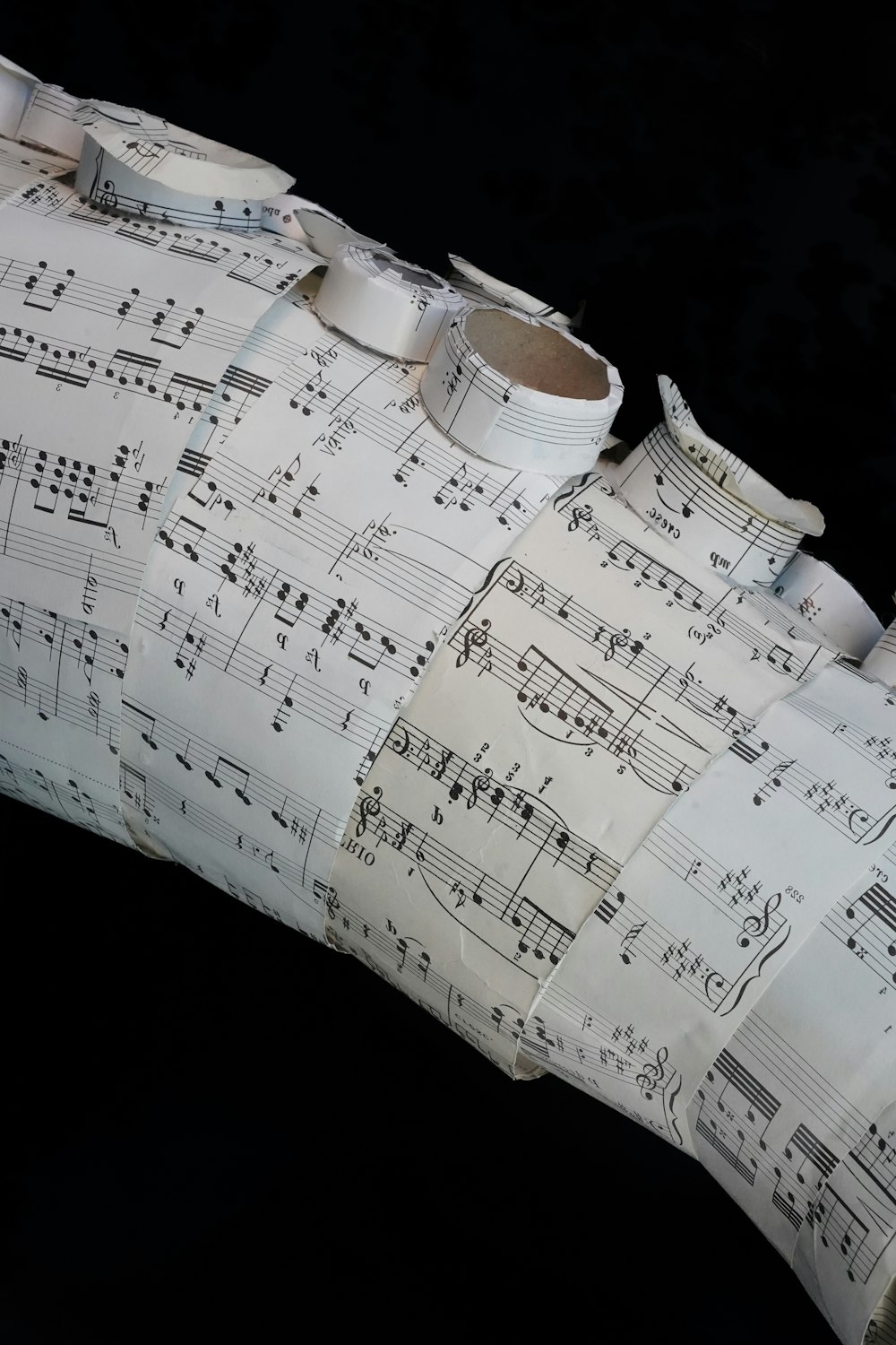 a piece of paper with sheet music on it