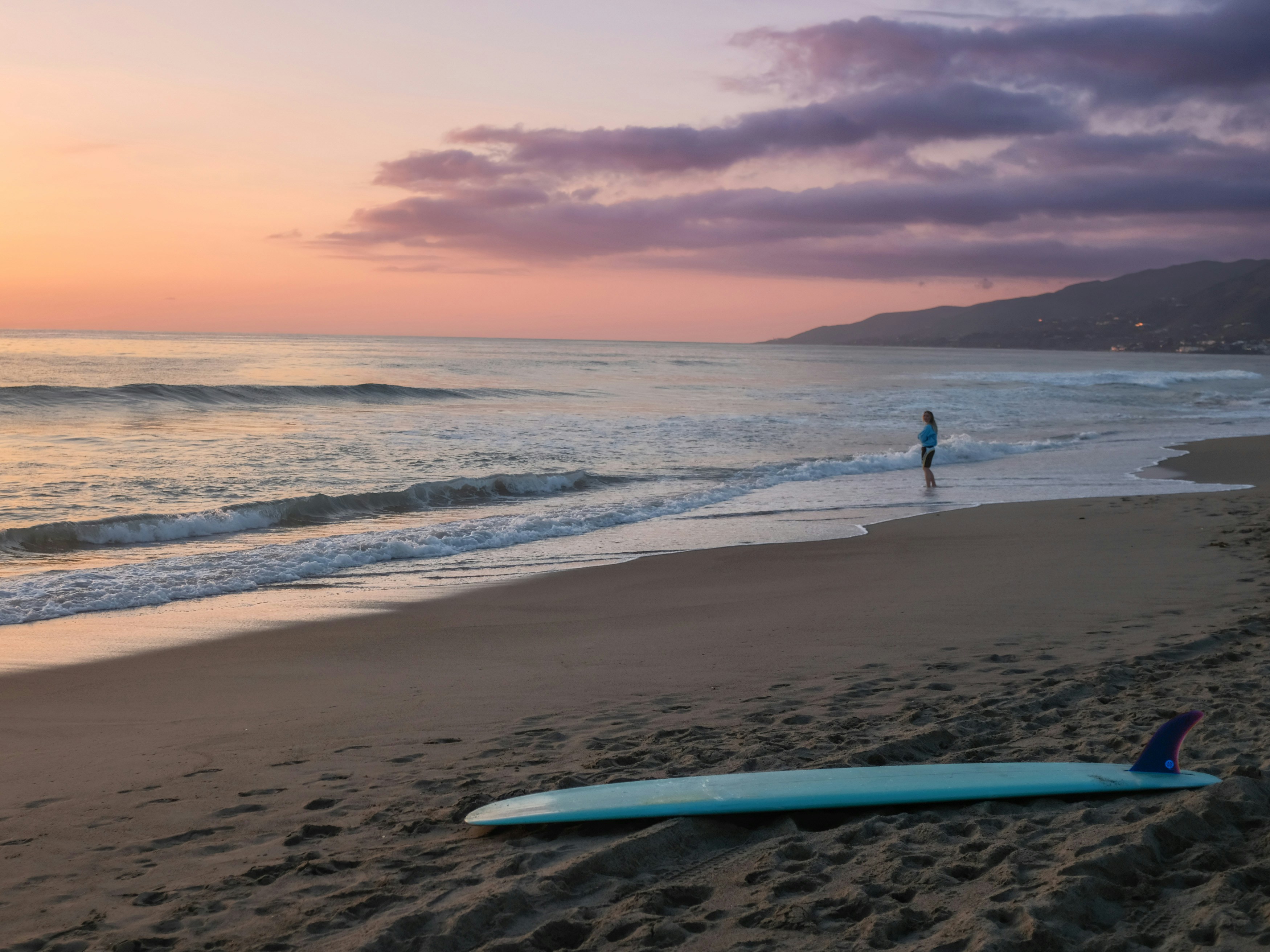 Longboard at Zuma Beach