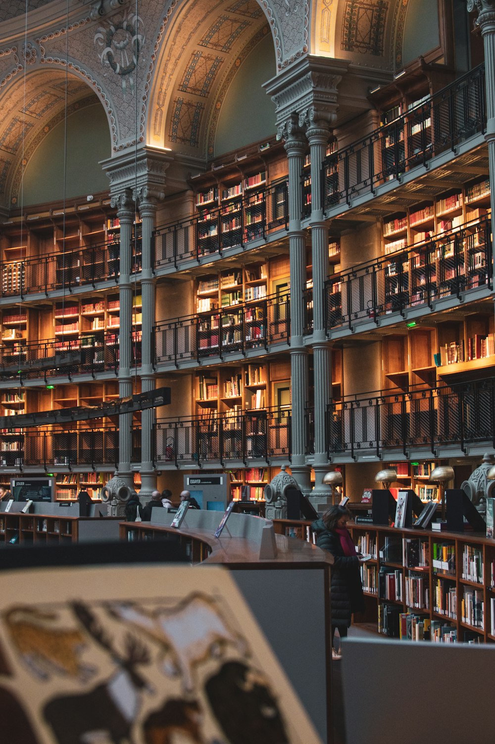 a large library filled with lots of books