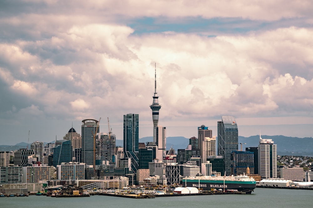 a view of a city with a lot of tall buildings