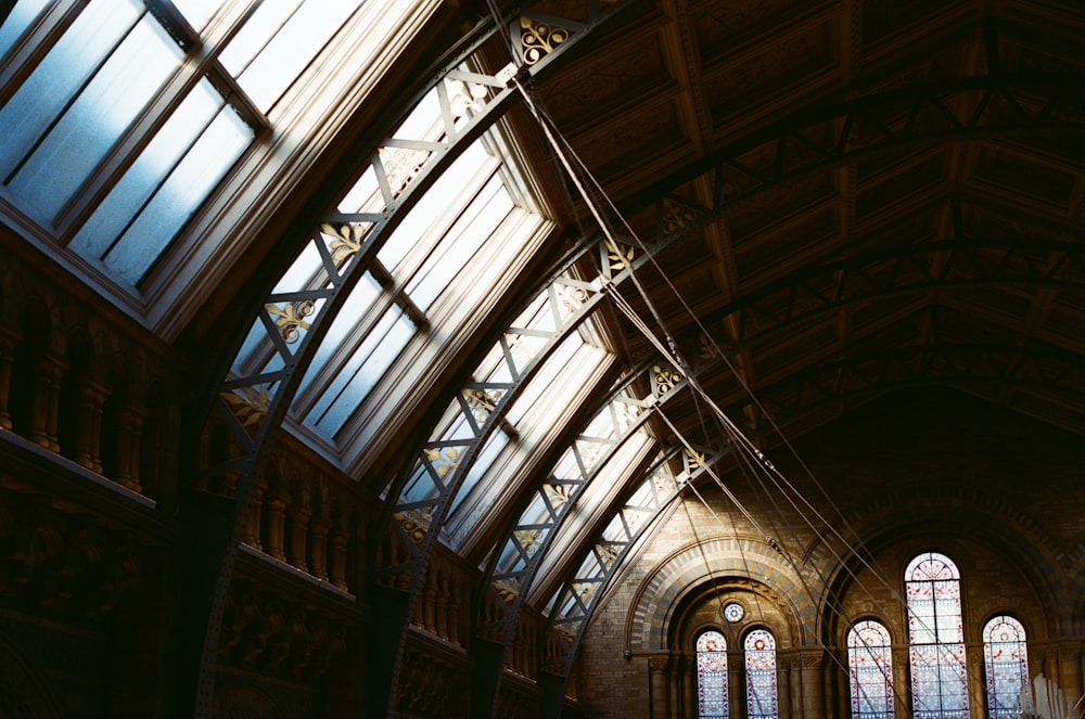 a large building with many windows and a clock