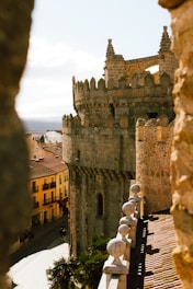 view of a castle from a window in valencia
