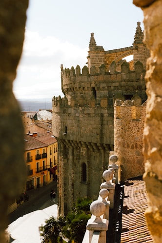 view of a castle from a window in valencia