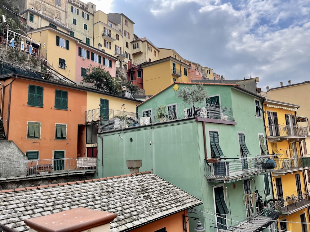 a group of buildings that are next to each other