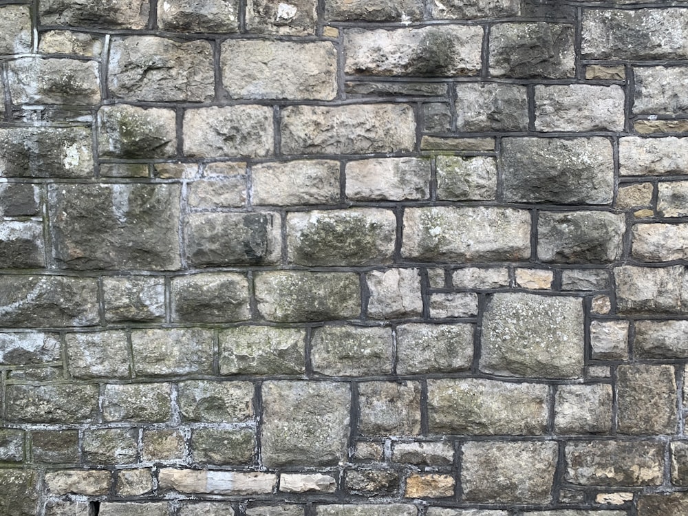 a brick wall with a clock on the side of it