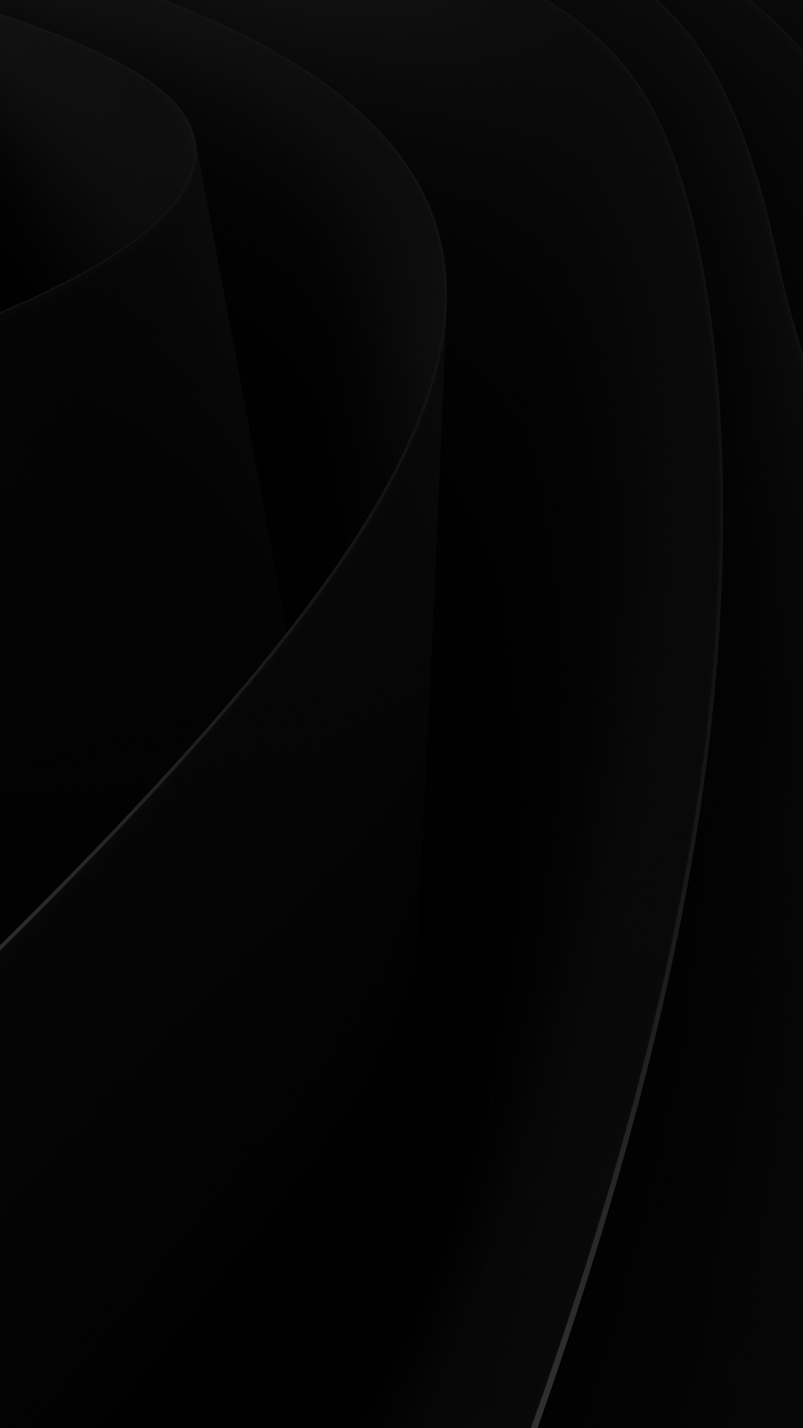 An abstract black background with curved lines