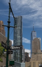 A vibrant street view of Staten Island showcasing a mix of commercial and residential buildings.