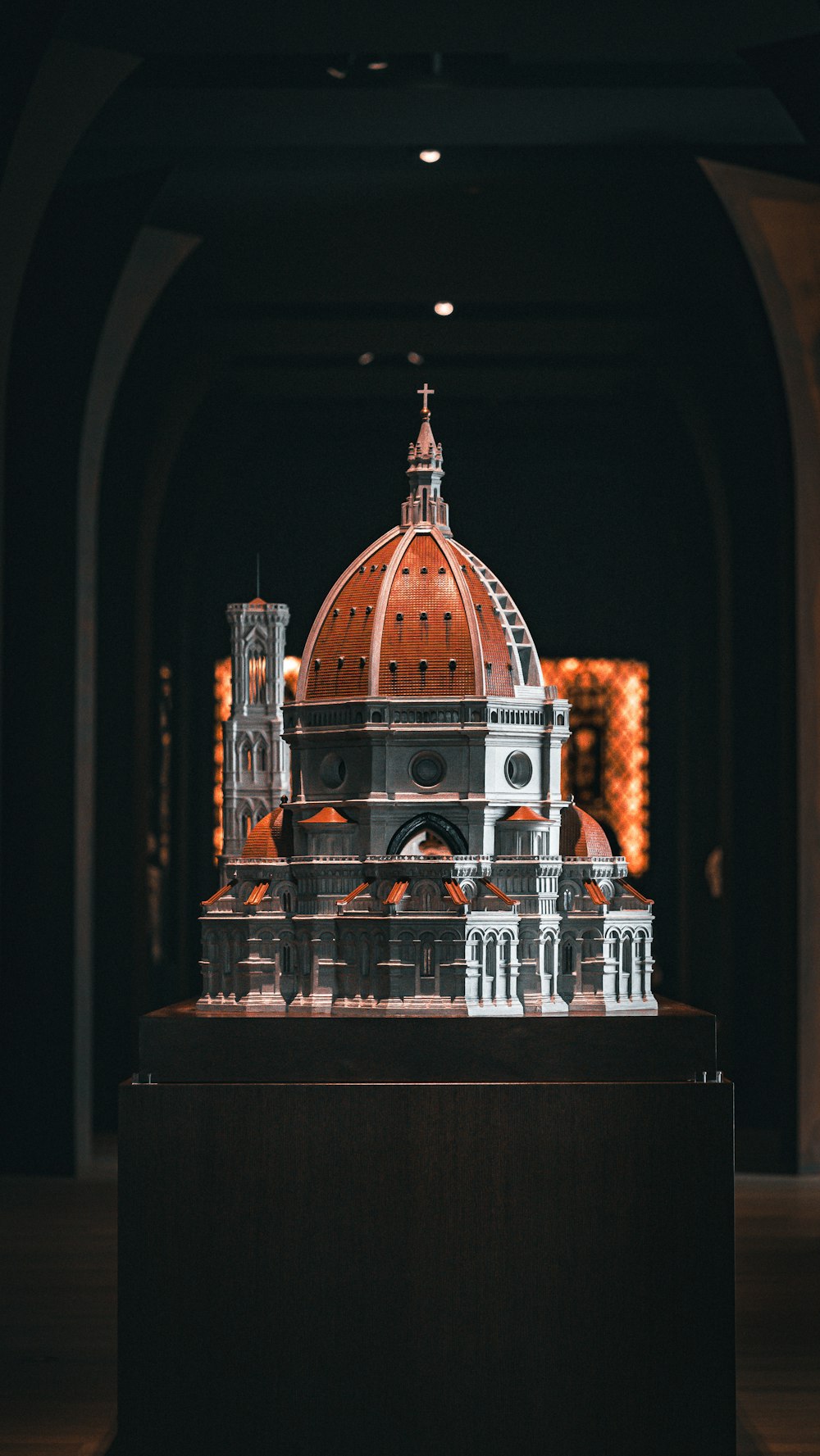 Ein Modell der Kuppel eines Gebäudes