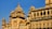a large building with two towers on top of it