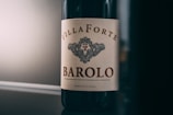 a bottle of wine sitting on top of a counter