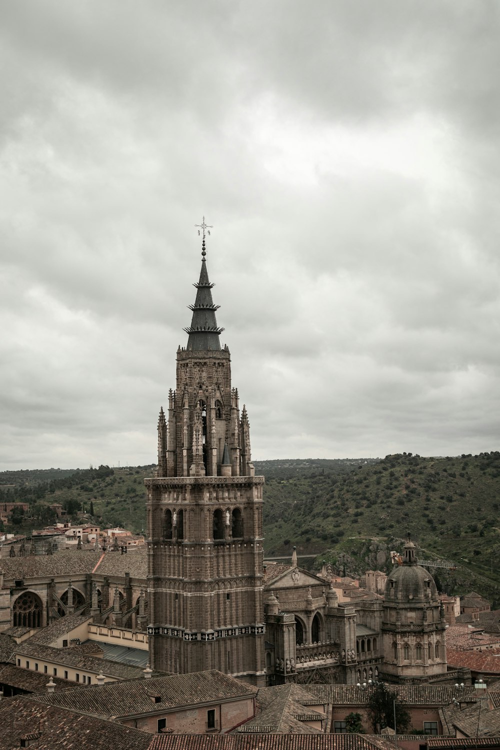 a tall tower with a clock on top of it