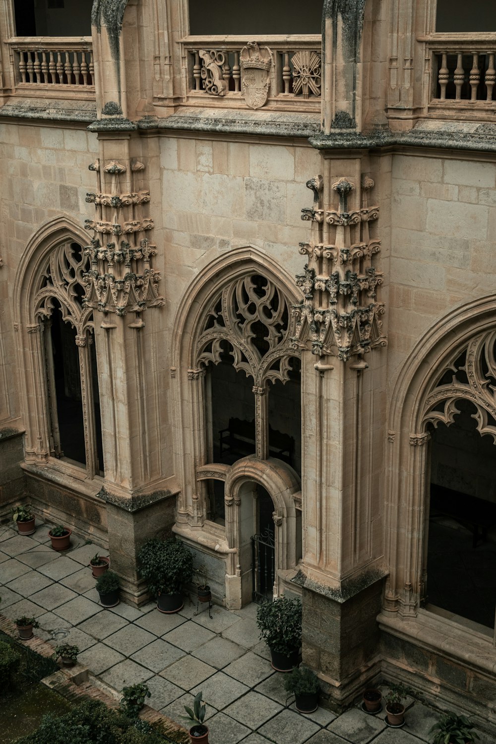 a large building with a clock on the front of it