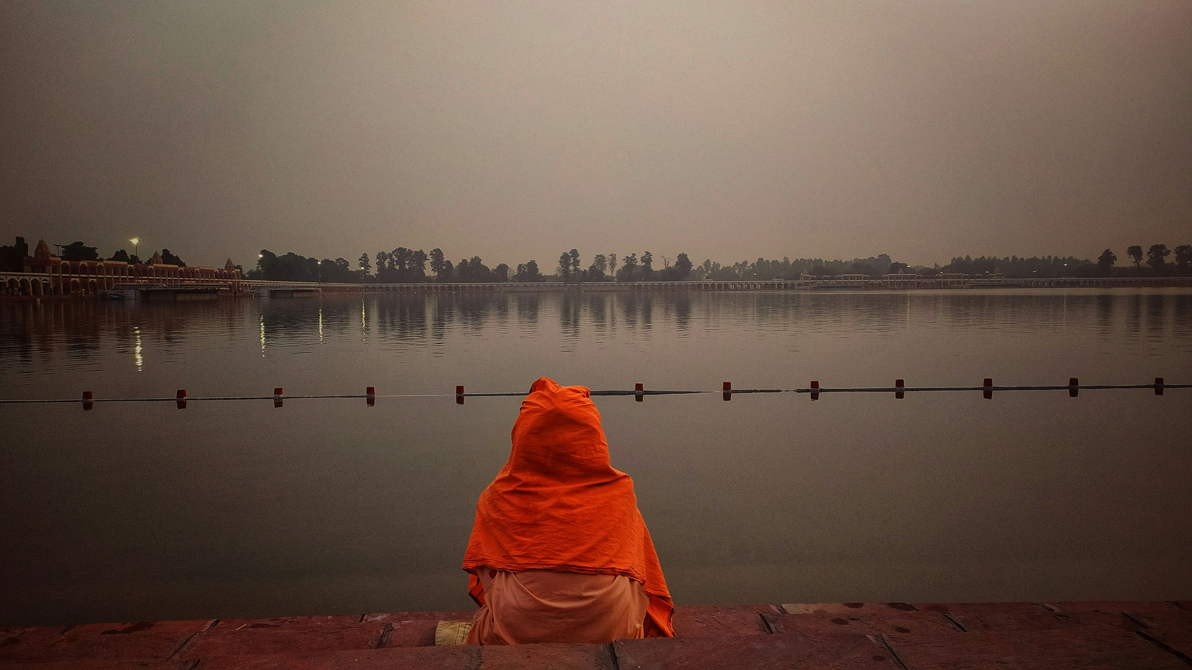Ascetic at Bhramasarovar Kurukshetra