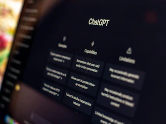 a close up of a computer screen with a menu on it