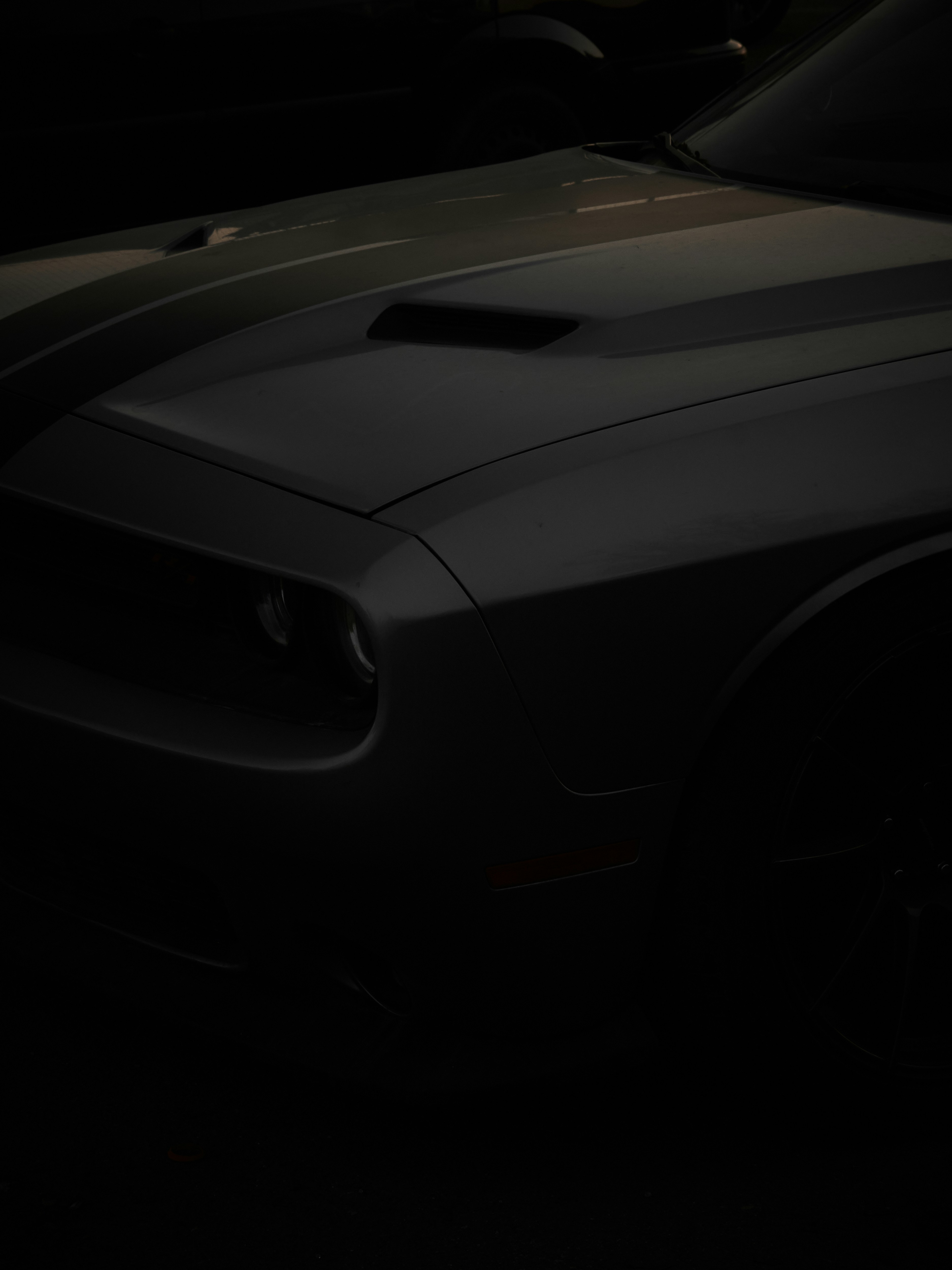 matte black car, Dodge Charger, sleek muscle car, powerful vehicle, ilustrasi artikel Rev Up Your Screen: Stunning Matte Black Dodge Charger Hellcat Wallpapers 3