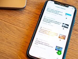 Close-up of a sponsored article layout on a digital device.