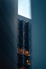 a tall building next to another tall building