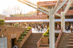 Campus exterior showing the vibrant and welcoming environment of RTV