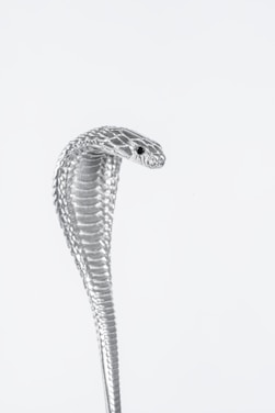 A close-up of a Cobra Fire Blanket neatly folded in its bright red pouch, ready for quick use.