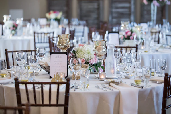 Candlelit tablescape