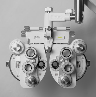 a close up of a pair of medical equipment