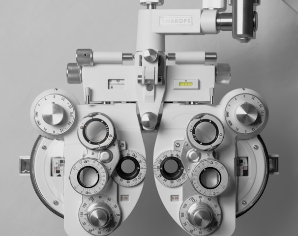 a close up of a pair of medical equipment