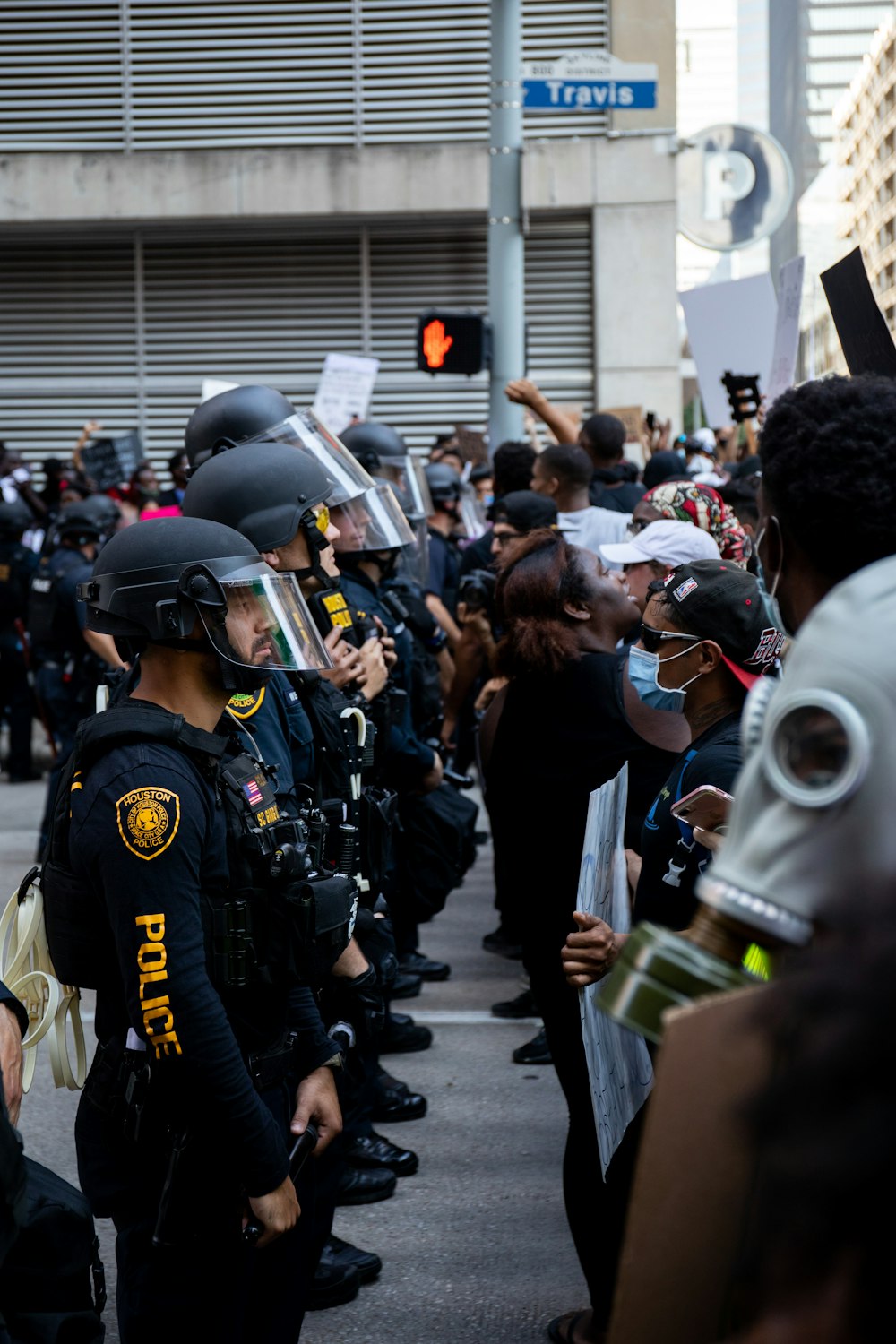 a group of police officers standing next to each other