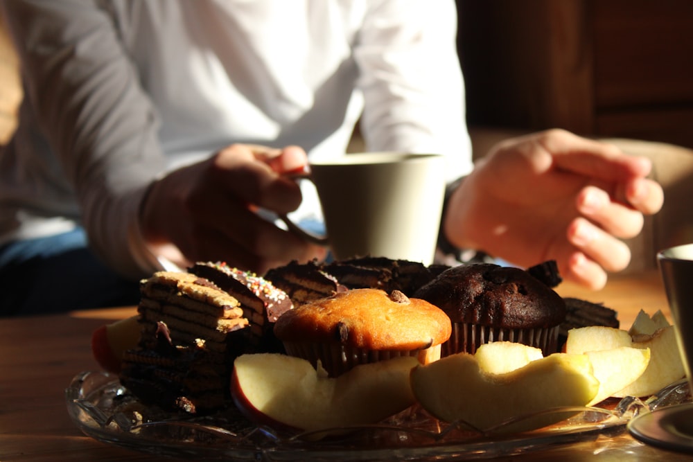 a close up of a plate of food on a table