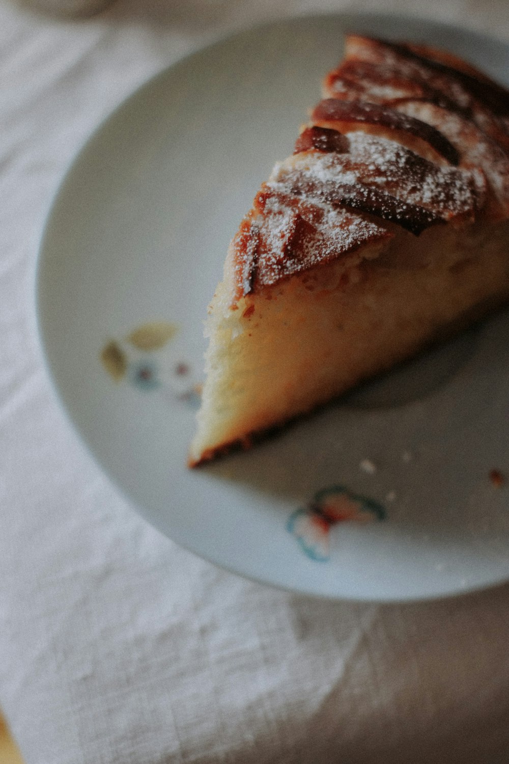 a piece of cake on a plate on a table