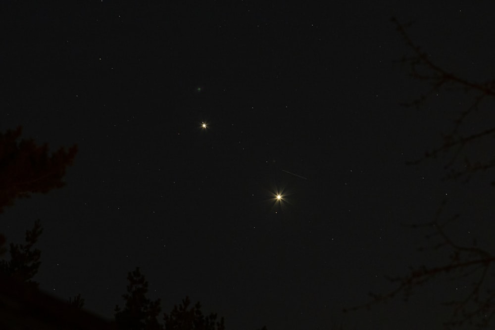 a couple of stars that are in the sky