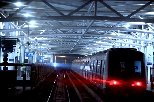 An upgraded train station with modern amenities.
