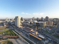 A panoramic view of Addis Abeba's skyline at sunset, highlighting its mix of tradition and progress.