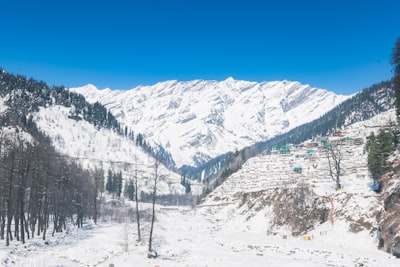 Solang Valley ski lift snow Manali Himachal Pradesh