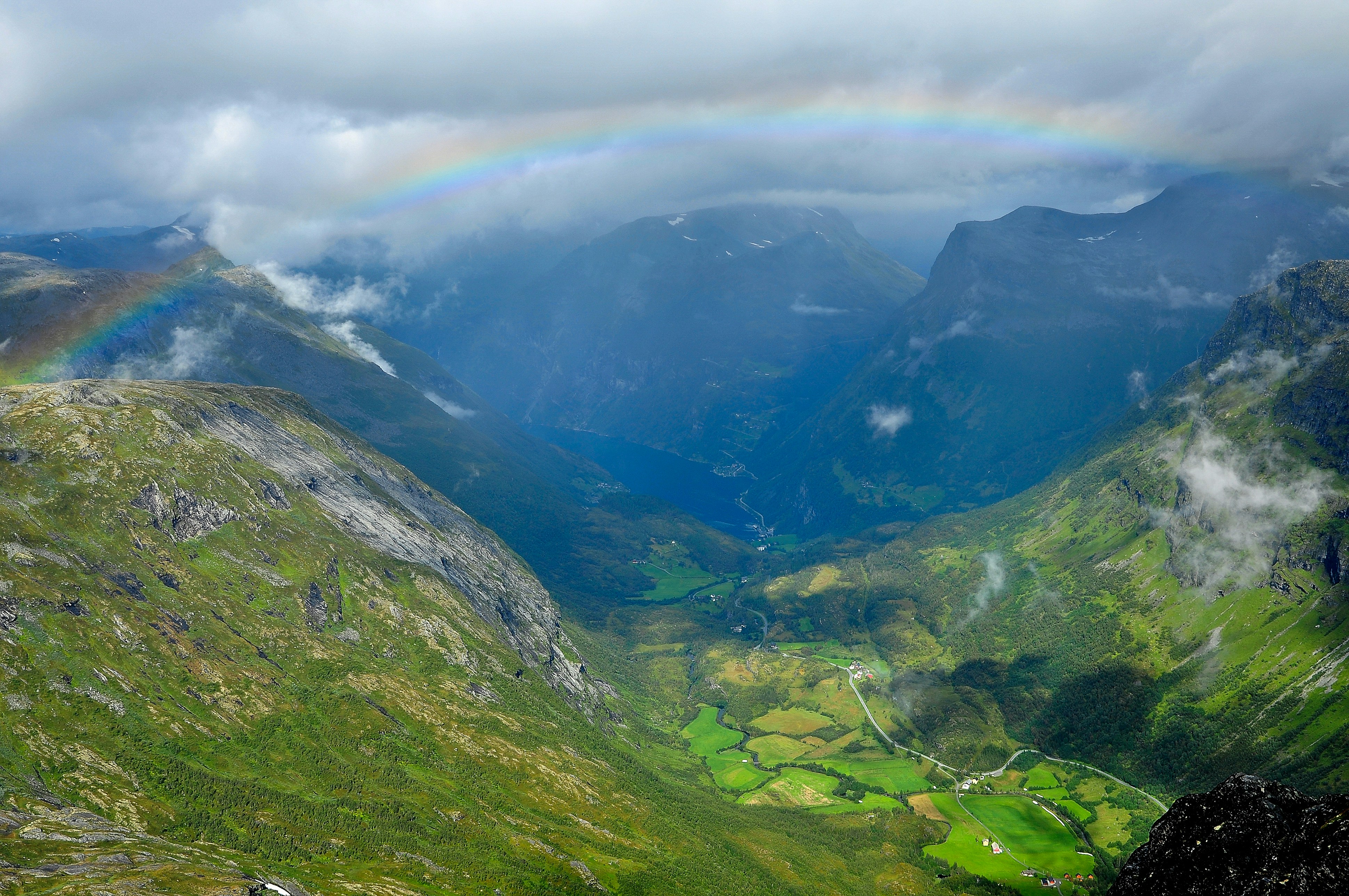 Norwegian fjord scenery