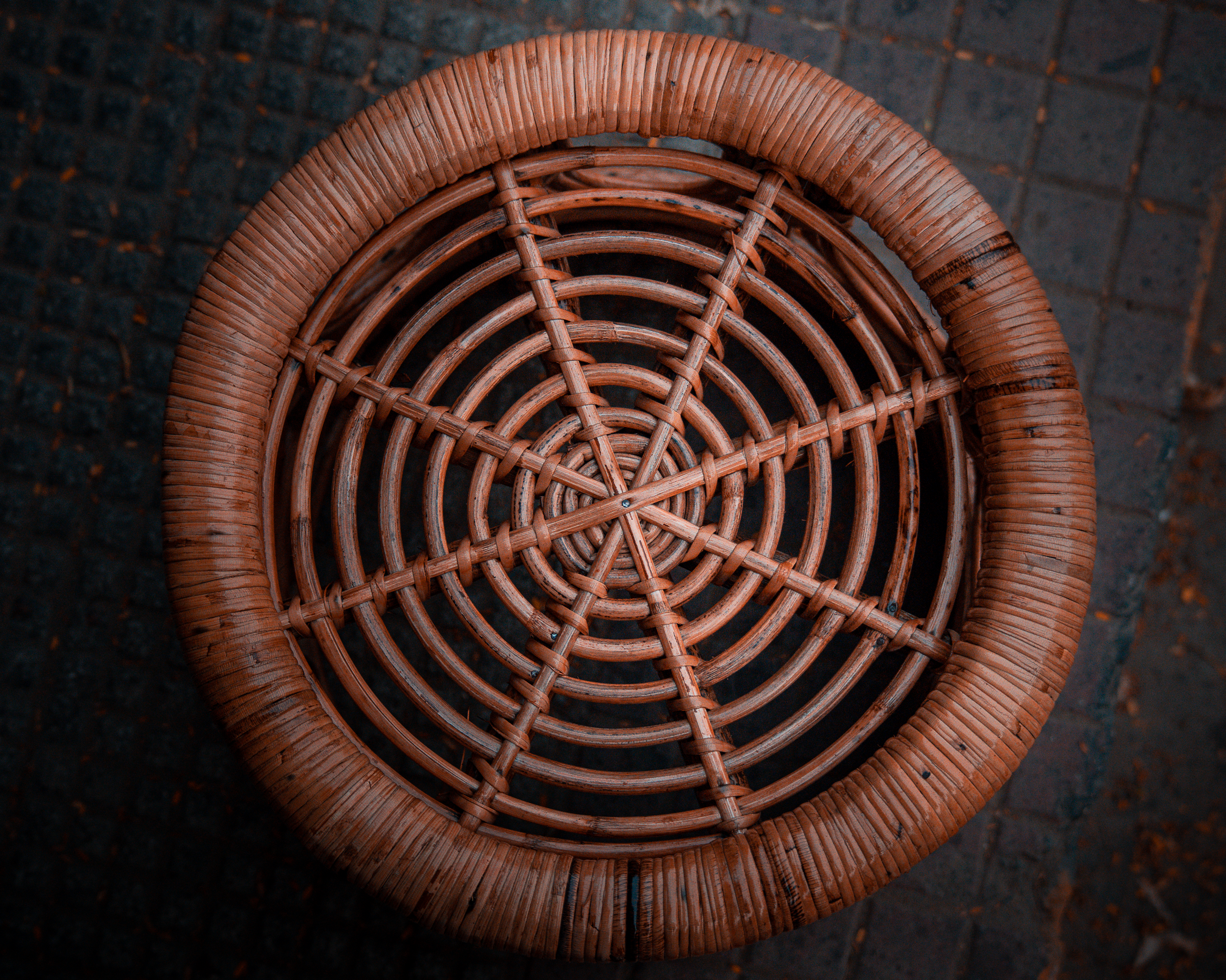 Elegant Wicker Stool