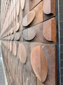 A beautifully finished accent wall showcasing intricate wood grain patterns.