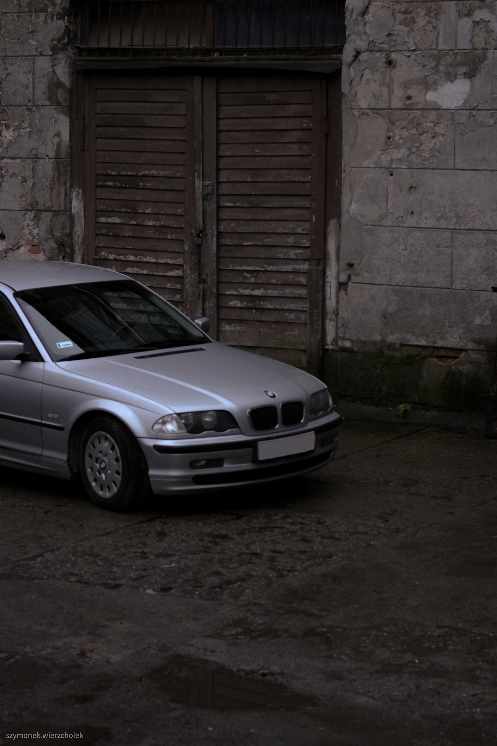 Silver BMW parked outdoors — illustrative car photography