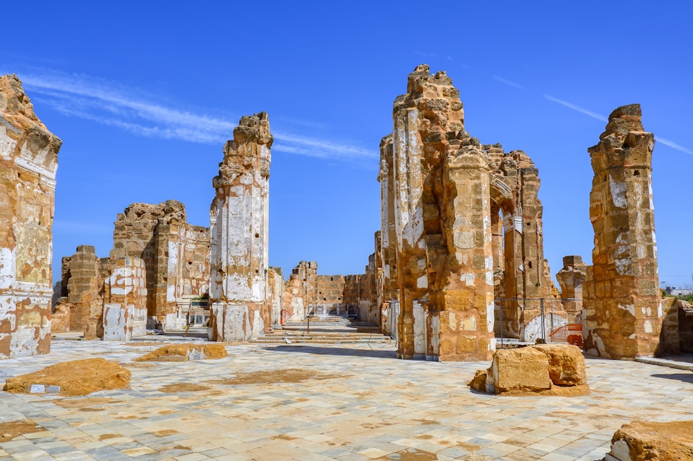 Le rovine dell'antica città di Palmira