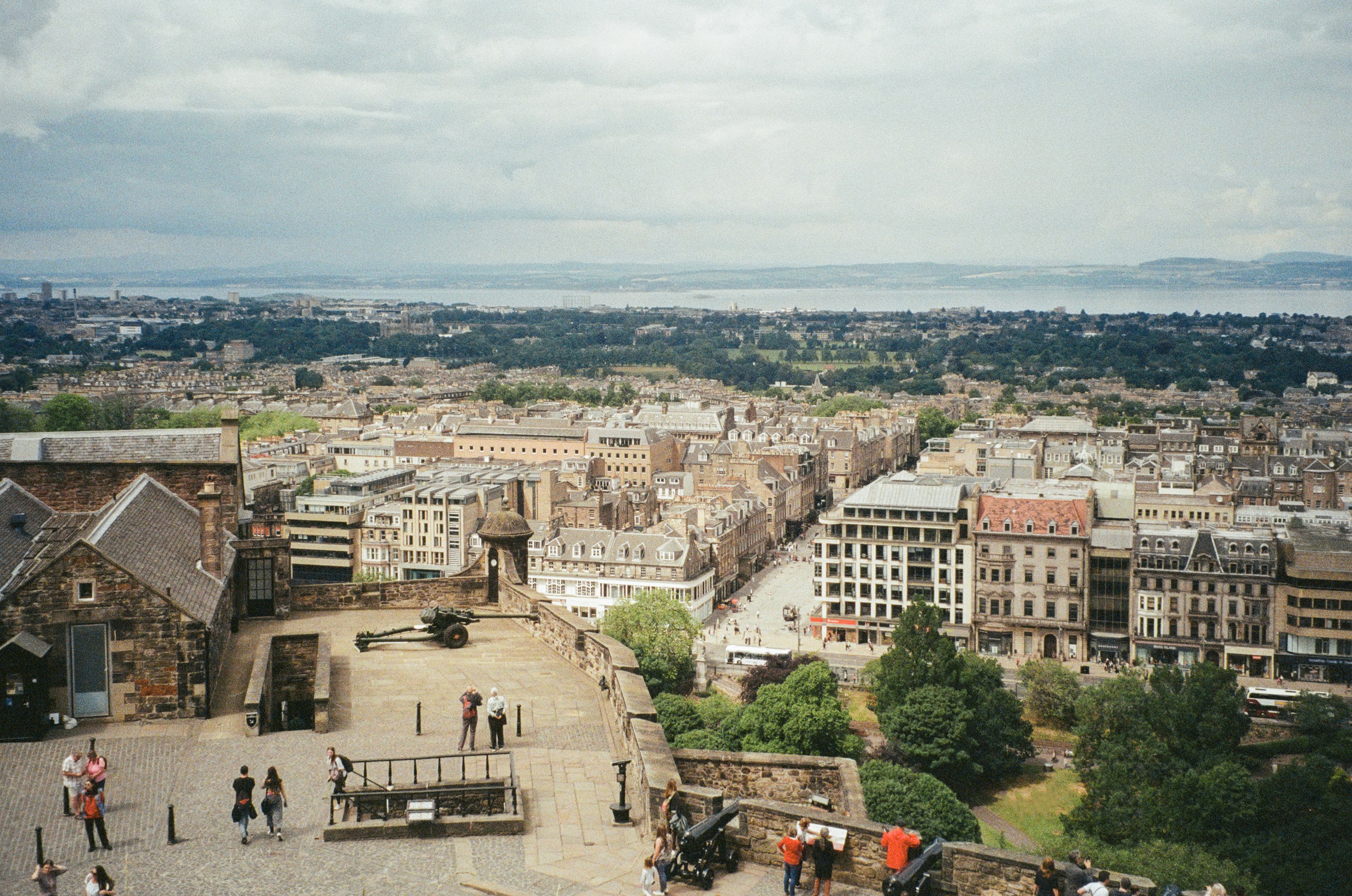 Edinburgh Castle overlooking the city