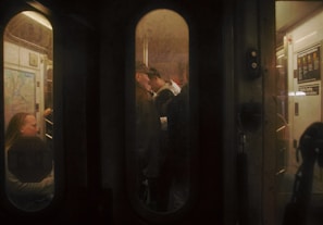 An image capturing the interior of a Cairo metro train during rush hour.