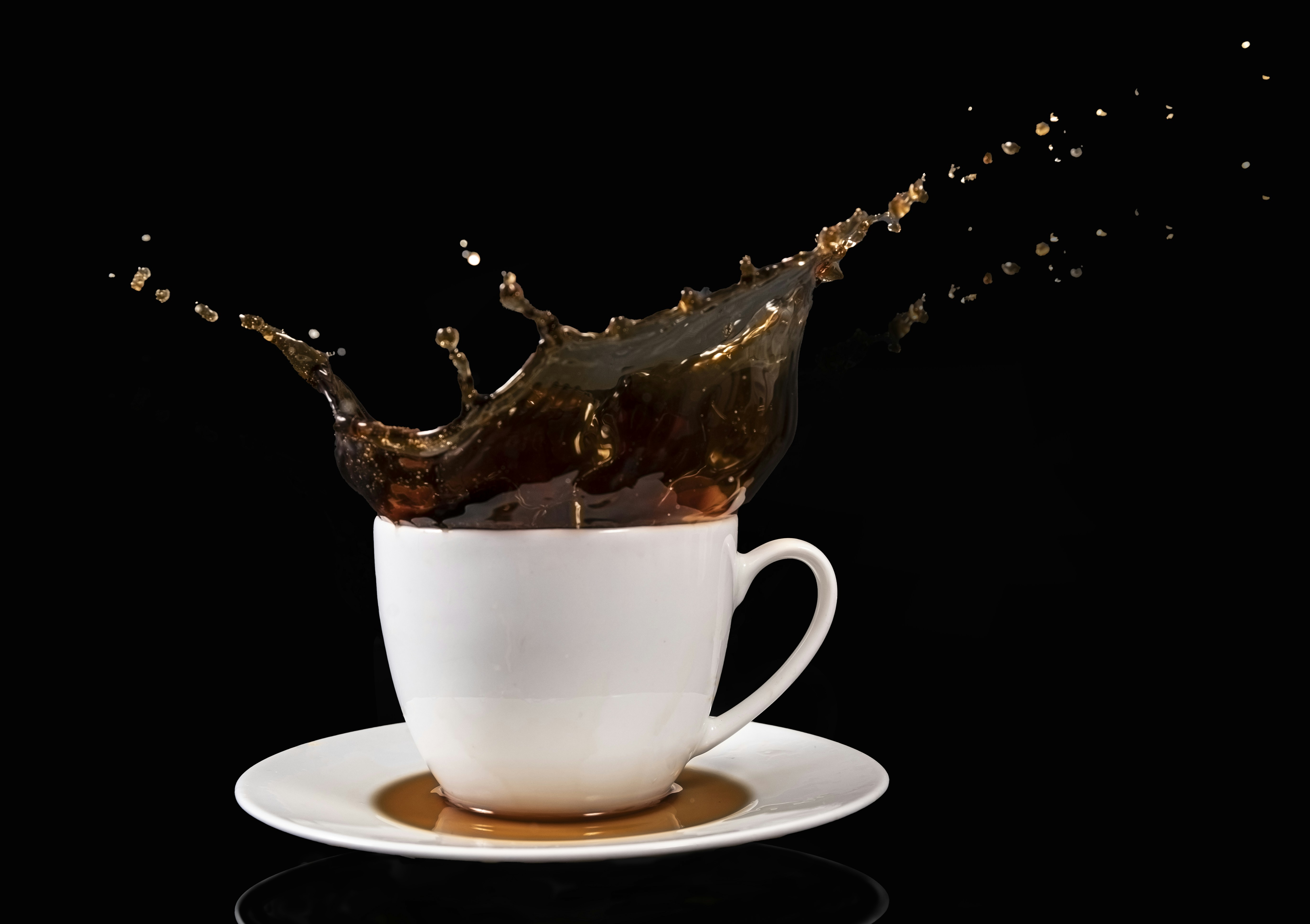 Creative coffee splash